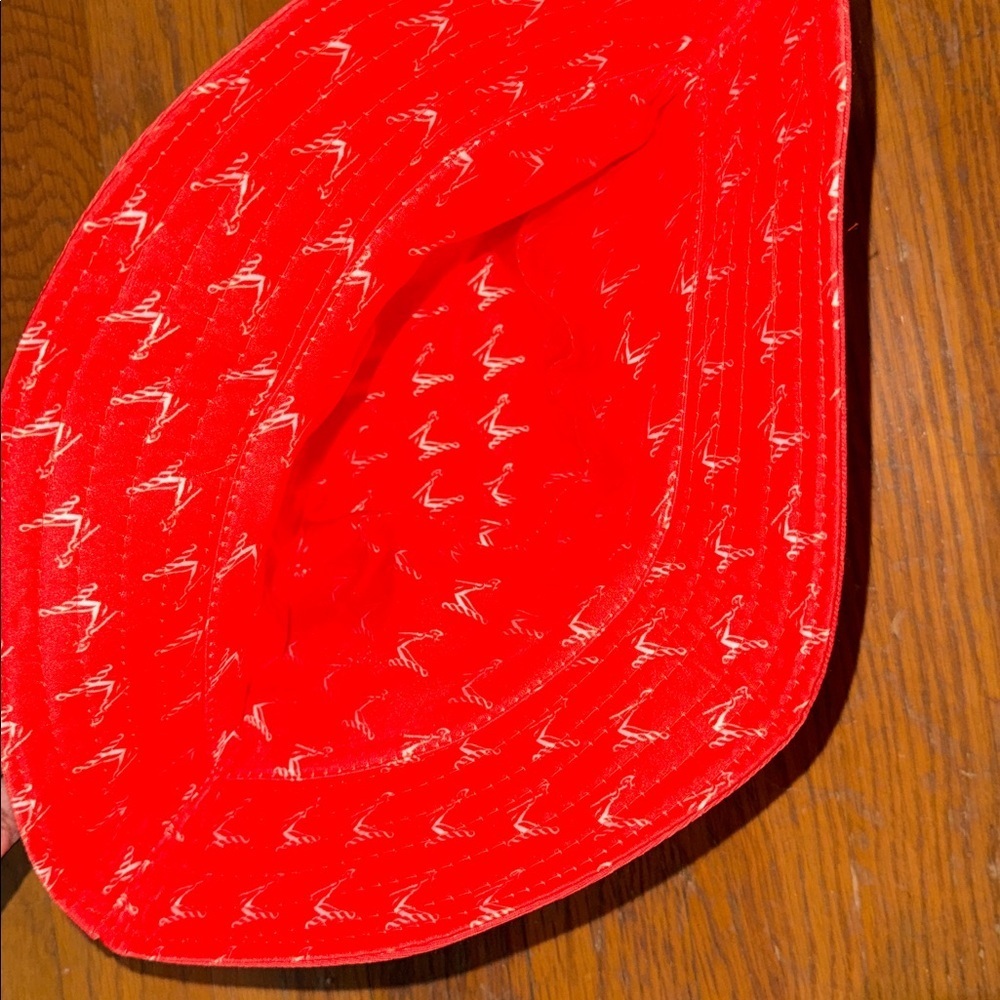Hennessy Red Bucket Hat orange white RARE SUMMER VEGAS MIAMI rave - Picture 2 of 2